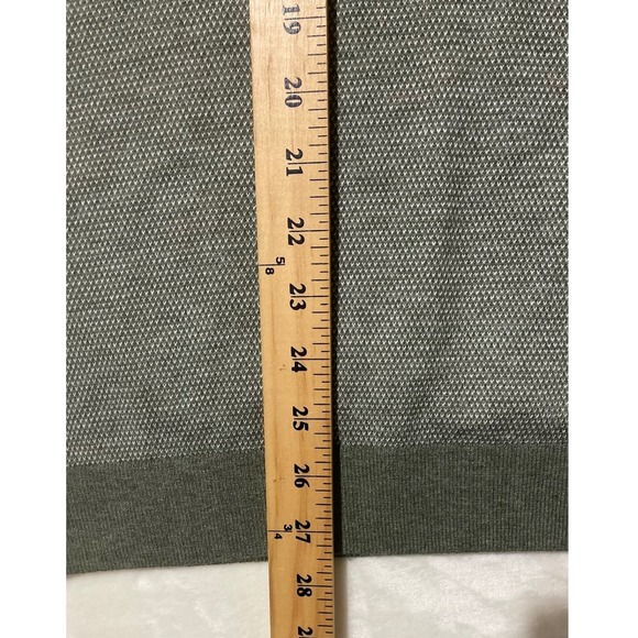 Tahari Men's Wool Blend Long Sleeve Knit Polo Shirt Sage Heather Medium Casual - Picture 5 of 10